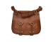 Handcraft's Pure Leather Vintage Buffalo Leather Brown Sling Bag | Cross Body Bag | Satchel Bag For Women 